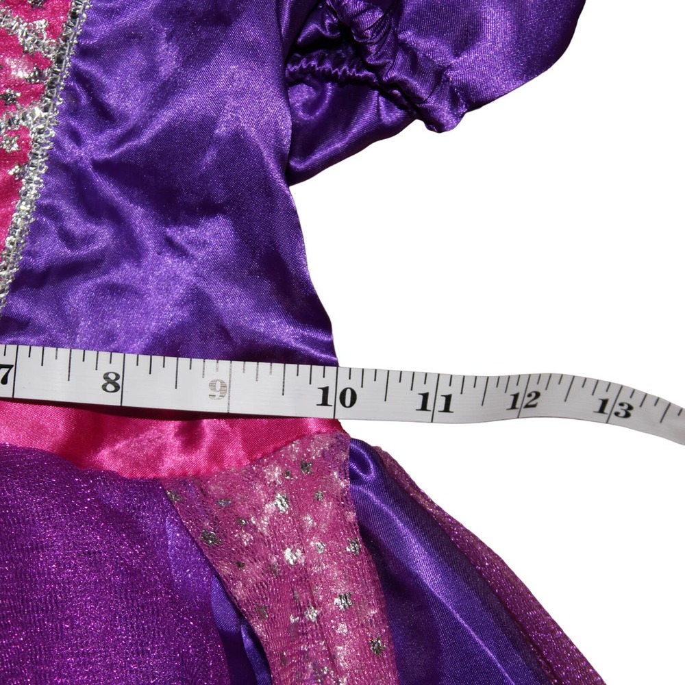 Tu Sainsbury's Purple Pink Sparkly Star Witch Costume Hat Girl's 3-4yrs - Picture 7 of 13